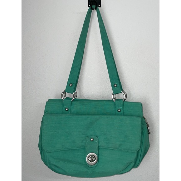 Baggallini Medium Teal Crossbody Purse W/Adjustable Strap & Side Pocket. - Picture 1 of 8
